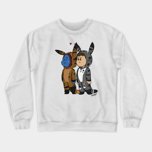 Loth cat onesie party Crewneck Sweatshirt by Bushrat23